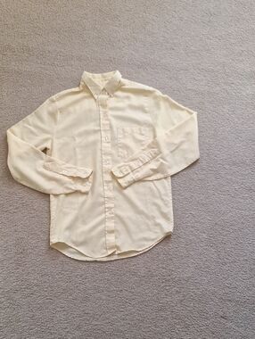 Boy's Yellow Button-Down Dress Shirt